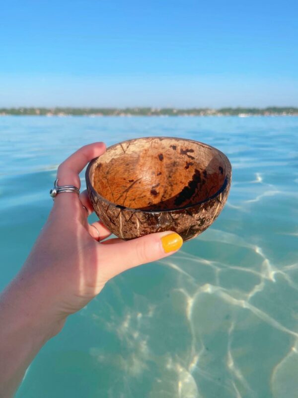 drinking from a coconut shell things to do bacalar 