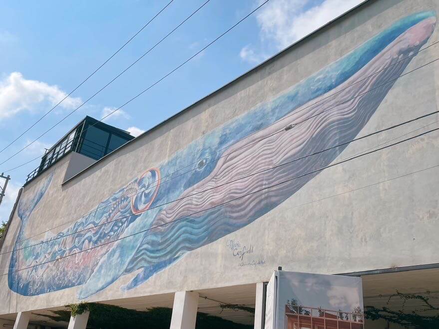 Whale mural 