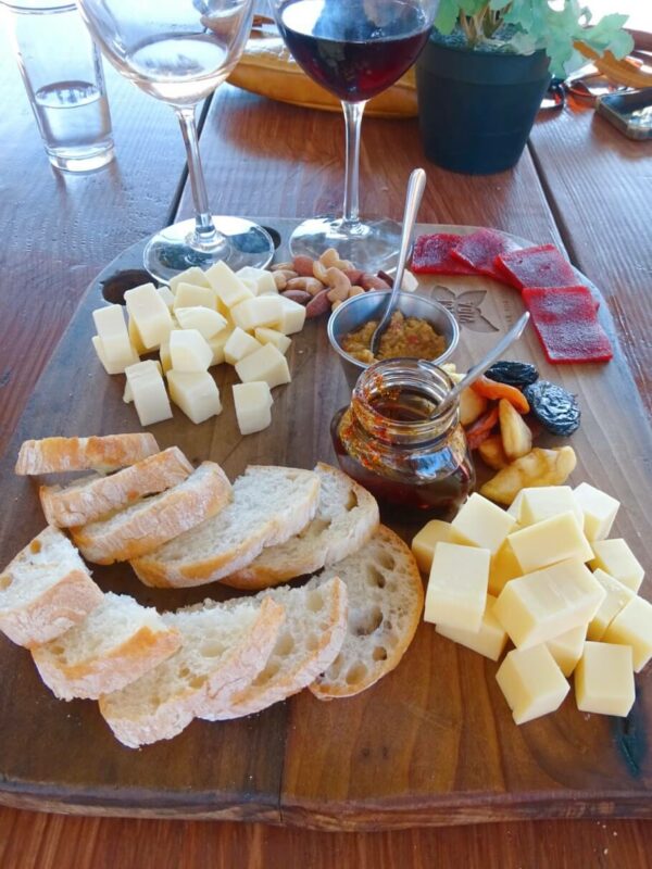 Cheese platter visiting valle de guadalupe